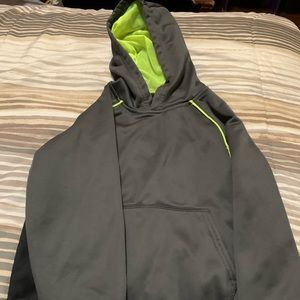 Grey and lime sweatshirt size {S&6/7}